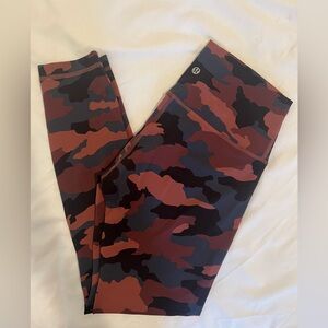 High rise align red night sea multi color